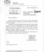 Przesłanie korespondencji do Kancelarii Prezesa Rady Ministrów Przesłanie korespondencji do Kancelarii Prezesa Rady Ministrów