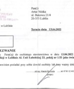 Drugie bezowocne zeznanie na komisariacie Drugie bezprawne wezwanie na komisariat